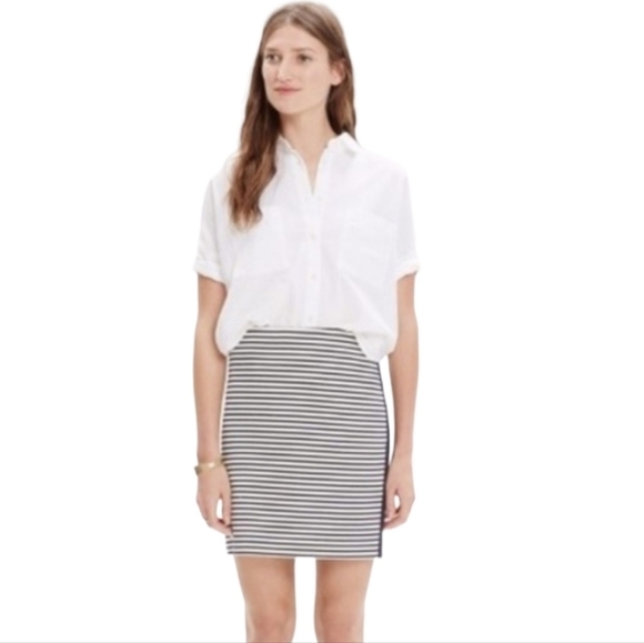 Madewell Dresses & Skirts - Madewell Eventide Striped Pencil Skirt Size Medium